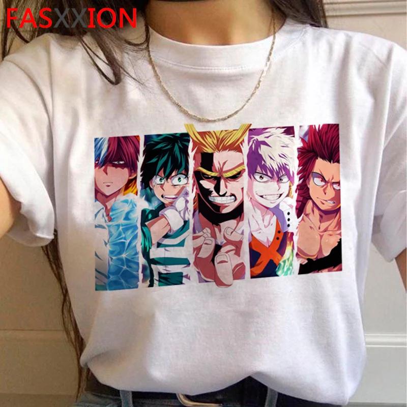 My Hero Academia Bakugou Todoroki Boku No Hero Bnha T-shirt T Shirt feUnisex Tumblr Aesthetic Clothes Harajuku Kawaii