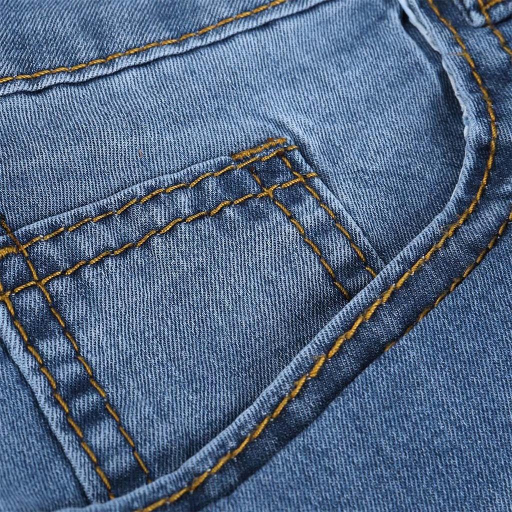 Women High Waisted Skinny Stretchy Denim Shorts Casual Summer Frayed Hem Distressed Ripped Short Jeans