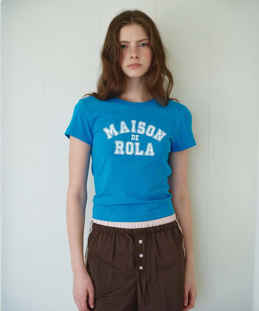 ROLAROLA Rola Logo Mini T-Shirt Blue
