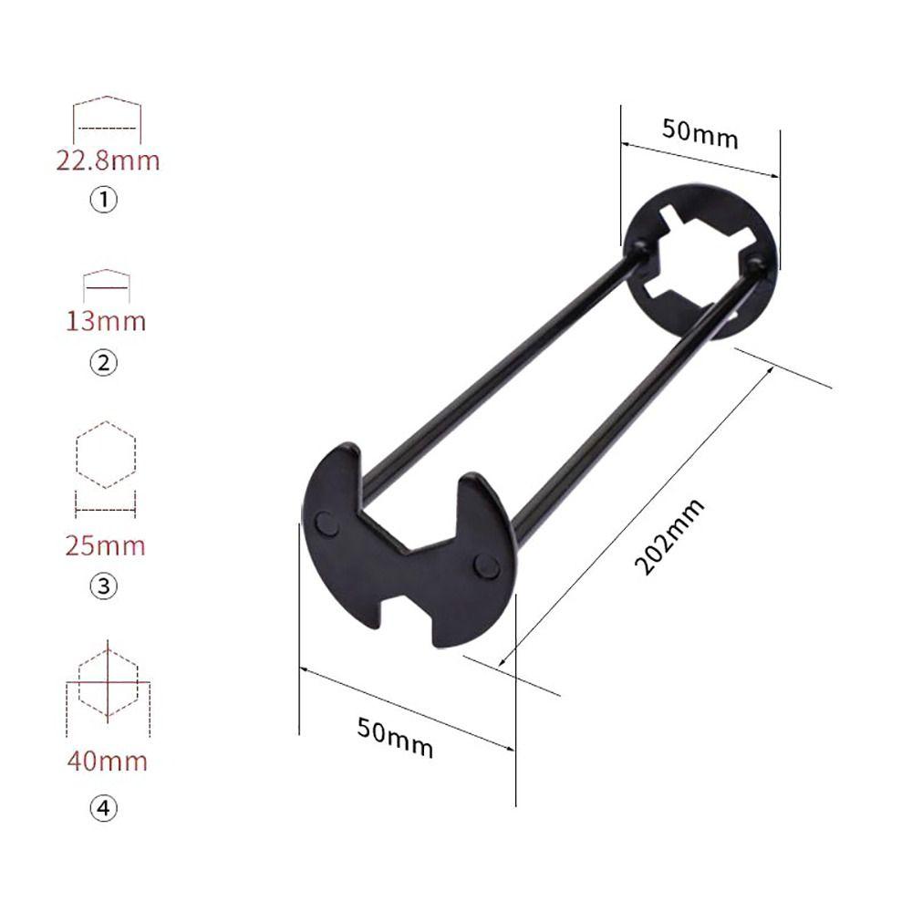 Repair Plumbing Tool Flume Sink Wrench Sink Faucet Key Plumbing Pipe Four-claw Hexagon Wrench Disassembly Maintenance Tool Set