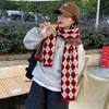 Plaid Y2K Checkered Scarf Korean Style Winter Cashmere Shawl Fashion  Check Scarf  Women/Men
