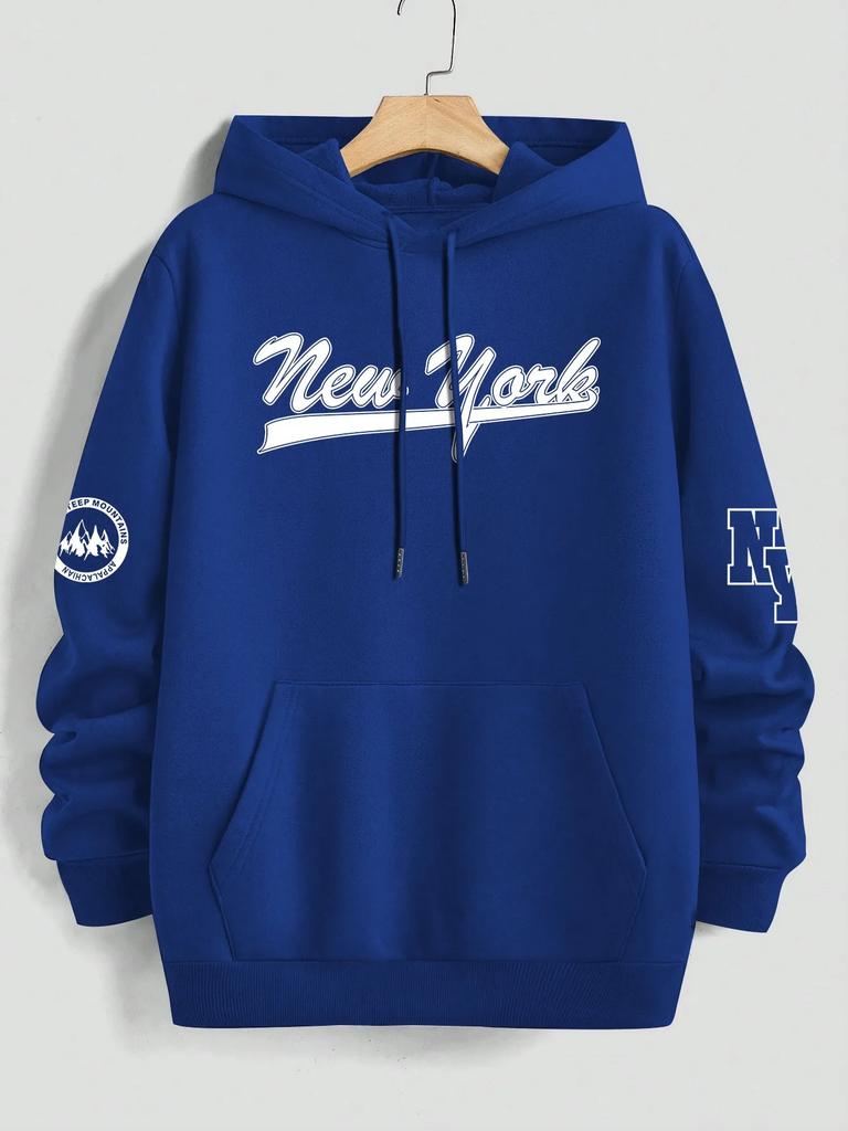 2025 Herren 2D Kapuzenpullover Neu Frühling-Sommer/Winter Solider Druck Kapuzen-T-Shirt Lockere Passform, Trendig und Vielseitig für Alle