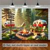 2D Plane, 2D Plane, Single 2D Plane Banner, Used for Wall Decoration In Forest Camping expeditionsDJH