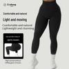 Nahtlose einfarbige Yogahose - Bauchkontrolle, Hüftlift, lässige Outdoor-Leggings für Damen