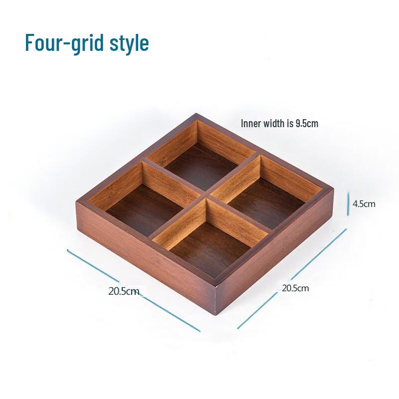 ZISIZ New Chinese Style Bamboo Snack Tray
