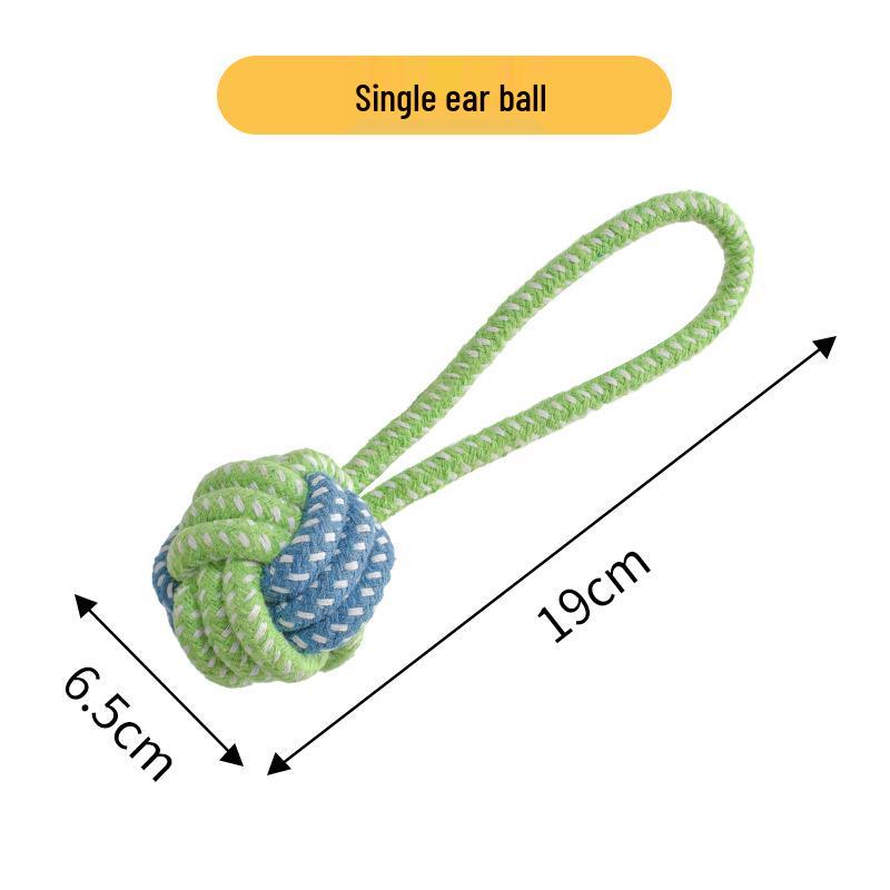 Durable Cotton Rope Knot Toys for Dogs - Teething and Teeth Cleaning for Small, Medium, Large Dogs