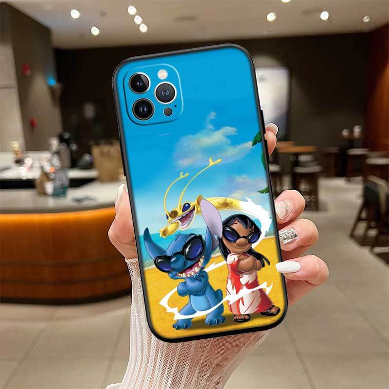 Cute Lilo Stitch Phone Case for Redmi Note 12 12S 12C 13 13C 13R 14 14S 14R 14C 11A 13X A3 A3X A4 A5 Pro Max Plus