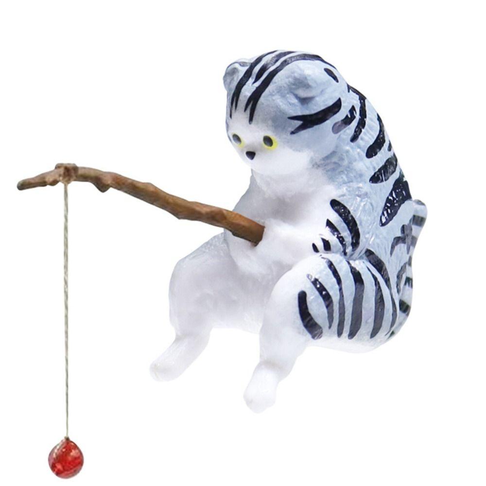 Aquascape Decorative Fishing Kittens DIY Cat Fishing Ornament New Fishing Cat Ornaments  Car