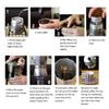 Italian Style Steam Pressure Coffee Maker 300ml Stainless Steel Electric Percolator Portable Espresso Brewing Machine