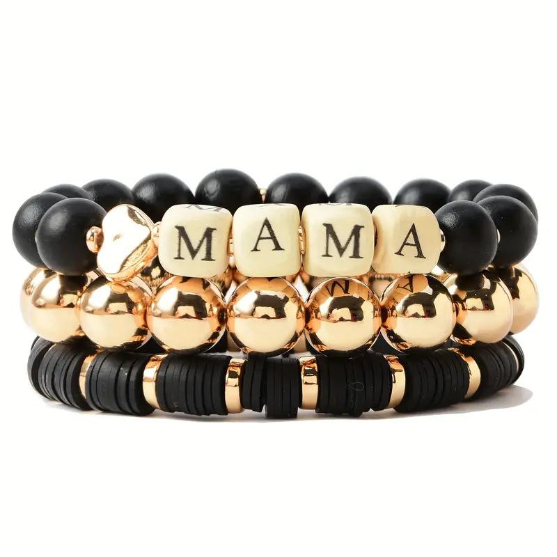JYL TS Bracelet Stackable  MAMA Beads Nurtures Maternal Love & Blessings
