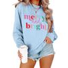 Women's Loose Comfortable Casual Fashionable Character Printing Round Neck Long Sleeved Sweatshirt