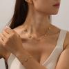 Gold Plated Daisy Flower Jewelry Set Necklace and Earrings Fashion Jewelry for Women