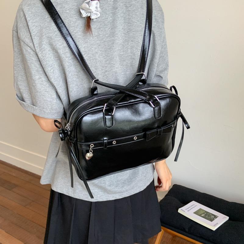 Рюкзак Женский Новая Мода Сумка Большая Вместимость Сумка на Плечо чёрный