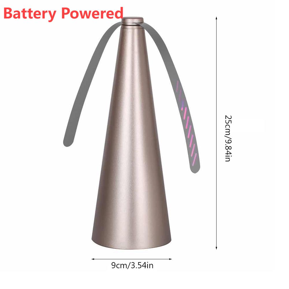 1/2PC Outdoor Fly Bug Repeller Kitchen Fly Repellent Fan Tabletop Electric USB/Battery Operated Food Protector Pest Control Tool