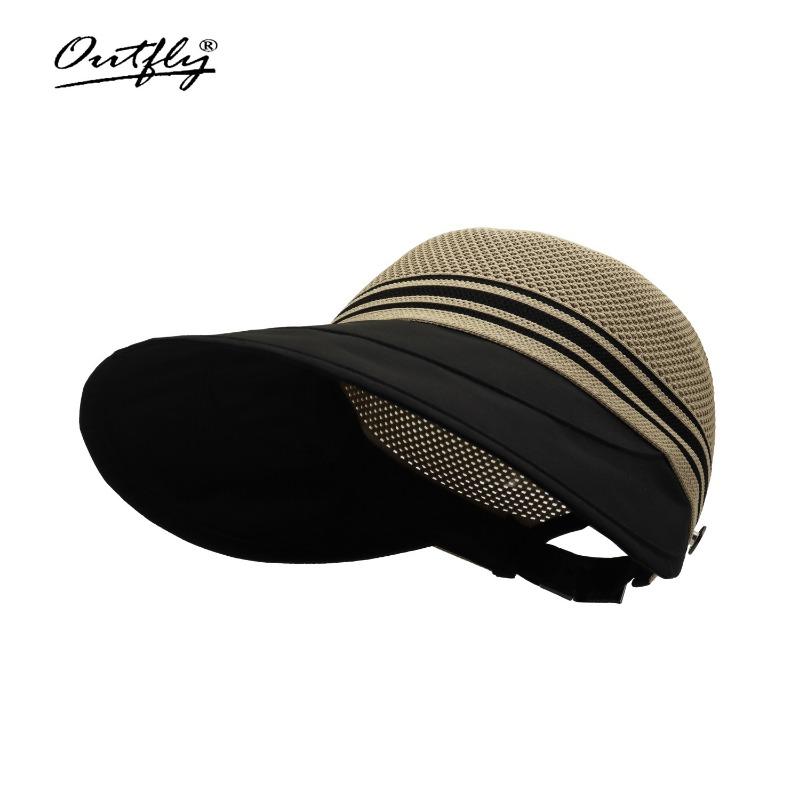 

Пляжная шляпа женская новая складная летняя приморская отпускная солнцезащитная шляпа высокого класса с широкими полями и солнцезащитным козырьком （55-60cm）