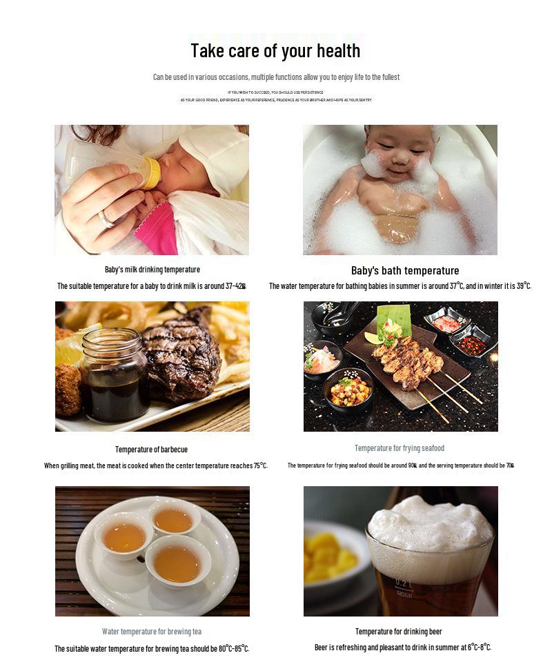 CH-610 Wireless Bluetooth BBQ Thermometer with Four Probes for Kitchen and Oven Cooking