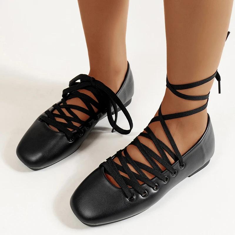 Fashion Flats Women Loafers Shoes Casual Rome Designer Sport Shoes Summer Cozy 2025 New Dress Woman's Sandalias Fashion Chaussure Femme