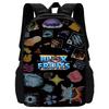 Cartoon Blox Fruits Kinder Schulrucksack mit Umhängetasche Federmäppchen Schultaschen für Jungen Mädchen Bestes Geschenk