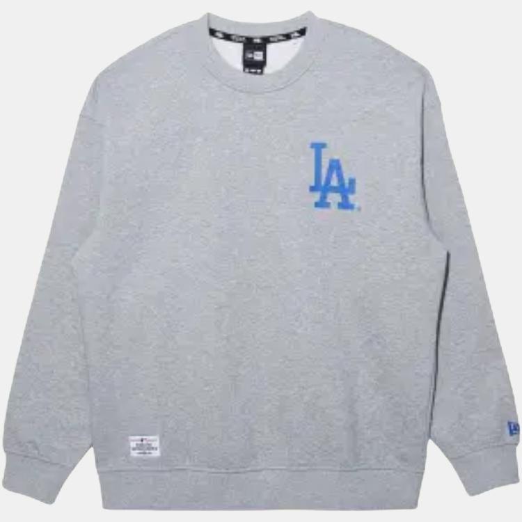 New Era MLB LA 3D Mesh Print Crewneck Pullover Fleece American Sweatshirt Unisex Sweatshirt 13338672