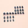 Wear armor little devil flame removable nail piece indigo cat eye fake nail piece fake nail piece 24 pieces
