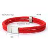Bracelet Homme Mode Acier Inoxydable Boucle Magnétique Bracelet Enroulable Manchette Pulseria Hombre Corde Nautique Plage Braslet Cadeaux Pour Lui