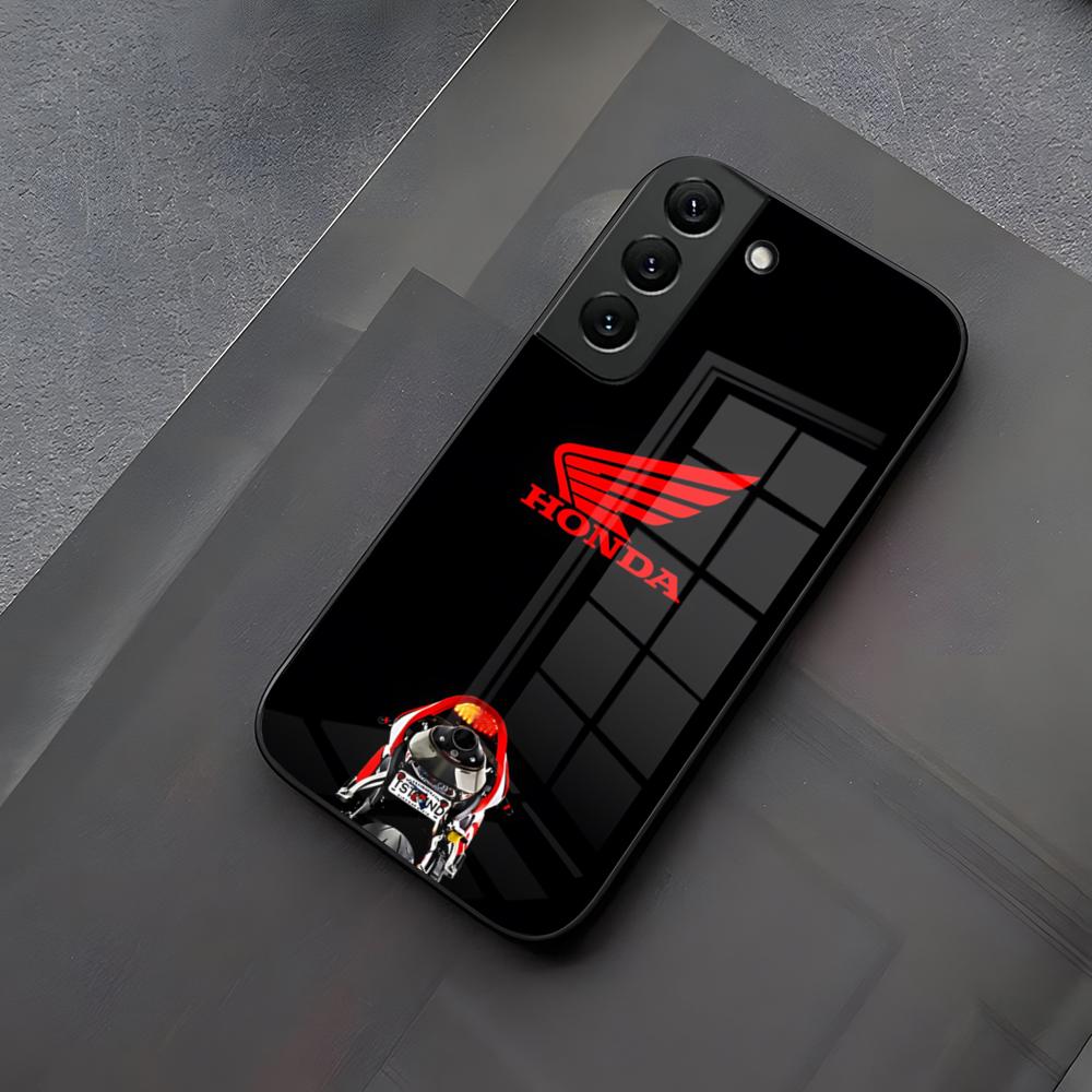 

H-hondaes Performance Cars Phone Case Glass For Samsung Galaxy S23 S25 S24 S21 S22 S20 Ultra Fe Plus A34 A15 A25 A52 A53 M54 Cov Samsung S24