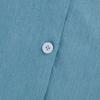 Damen-Denim-Kleid mit Knöpfen, extra lang, einfarbig, Übergröße