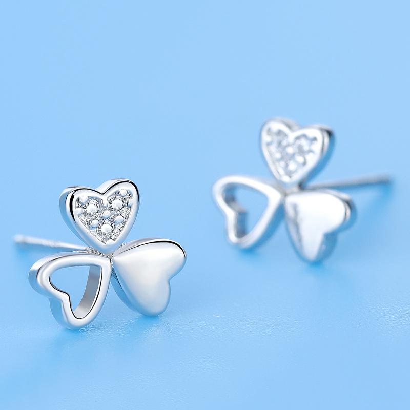 Cercei pentru Femei, Cercei Mici Trifoi la Modă, Bijuterii Dulci la Modă