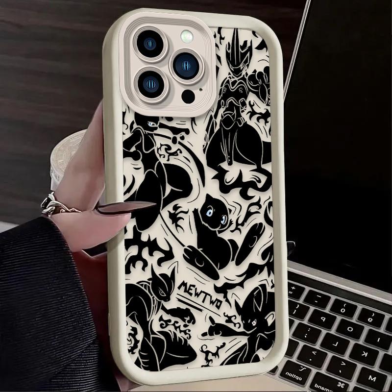 P-Pokemon Gengar Matte Phone Case For iPhone 17 Air 16 16E 15 14 13 12 11 Pro Max X XS X S Max XR SE 2020 SE4 7 8 Silicone Cover