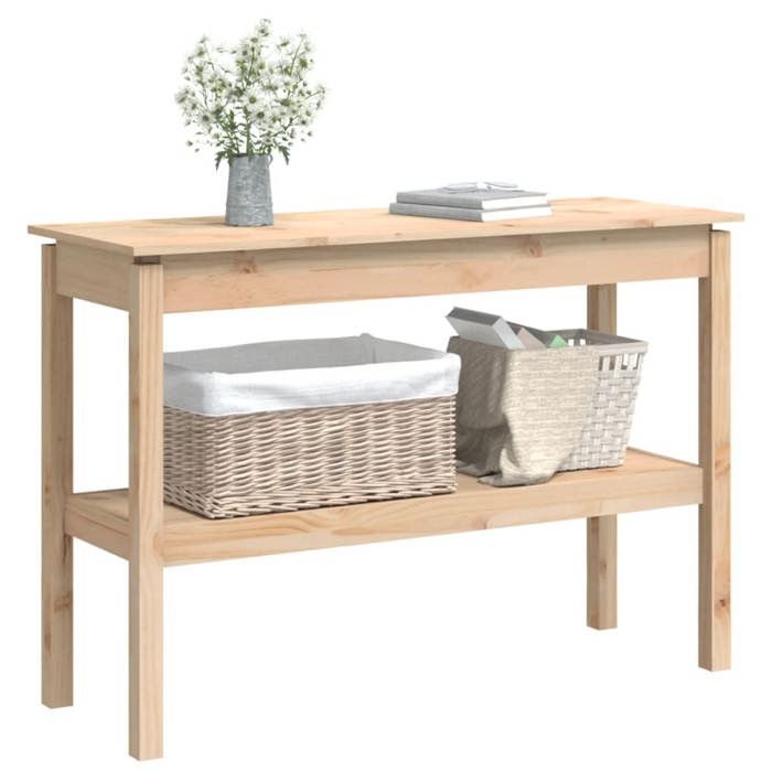 VidaXL Table console 110x40x75 cm Bois massif de pin 814299