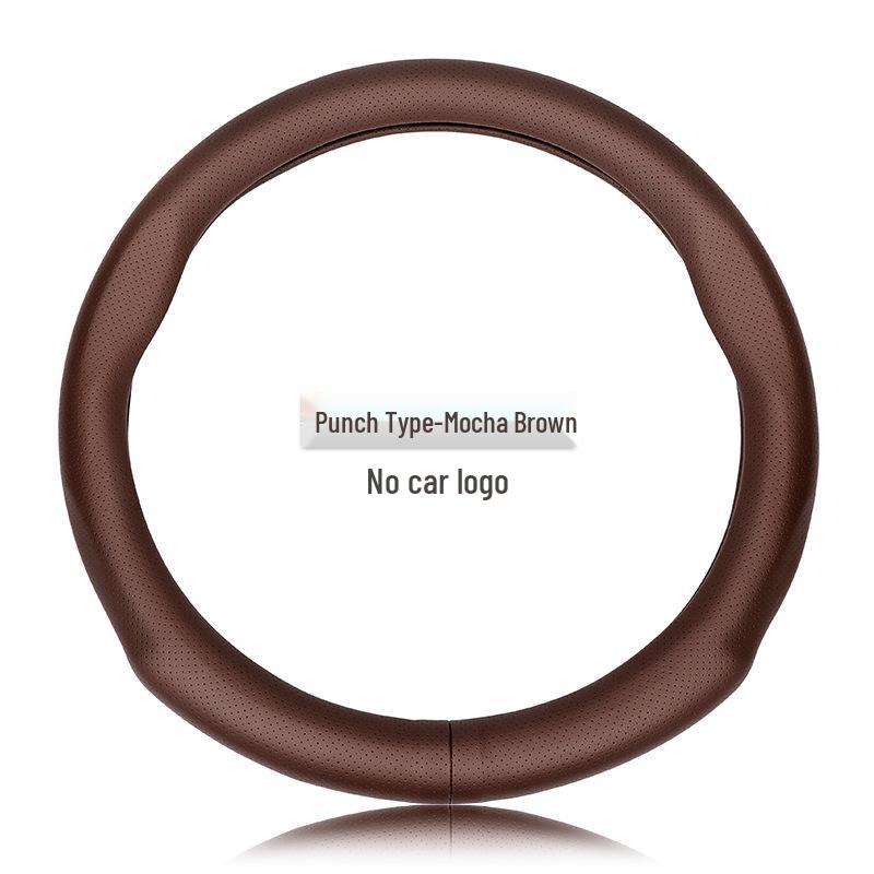 Genuine Leather Steering Wheel Cover for Roewe RX5, RX3, RX8, I5, I6, 350, 550, 360, E5, E6 - Sport Edition