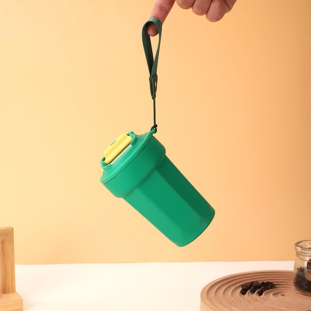 Large Capacity Eight-Angle Coffee Cup with Lid Vacuum Insulated Cup For Keeping Iced Coffee Tea