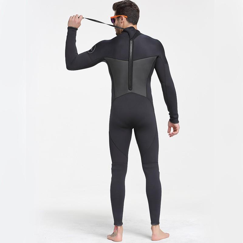 3mm Neopren Neoprenanzug Herren Langarm Einteiler Thermisch Winter Schwimmen Schnorcheln Surfen