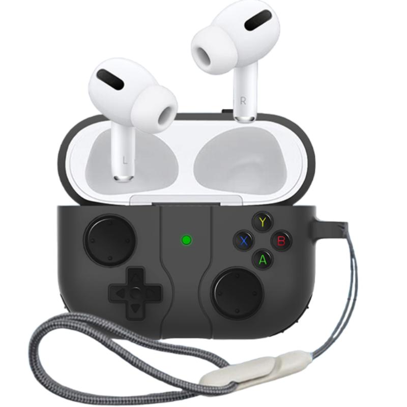 Game Player for AirPods Pro 3 Gen Case Shockproof Protective Soft Skin Silicone Case with Cleaner Kit Keychain for Airpods Pro 3