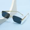 New Vintage Frameless Square Sunglasses Women Men Rectangle Sun Glasses Female Eyewear Sunglasses for Male Female Eyeglasses
