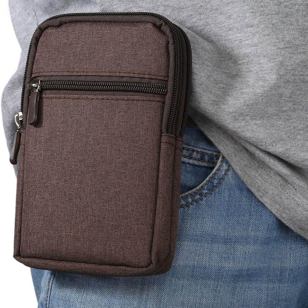 with Pen Holder Cell Phone Case Three Layers Mobile Phone Waist Packs  Mobile Phone Bag