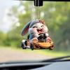 Cartoon Charming Acrylic Animal Pendant For Stylish Electric Vehicle Decor Interior