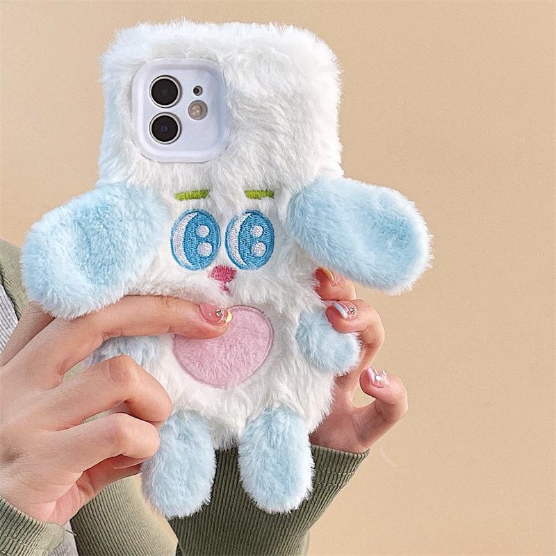 

Чехол для телефона Apple Plush Осень/Зима: Милый мультяшный дизайн, защита от падений для моделей iPhone 8–14 Pro Max. iPhone 14 Pro