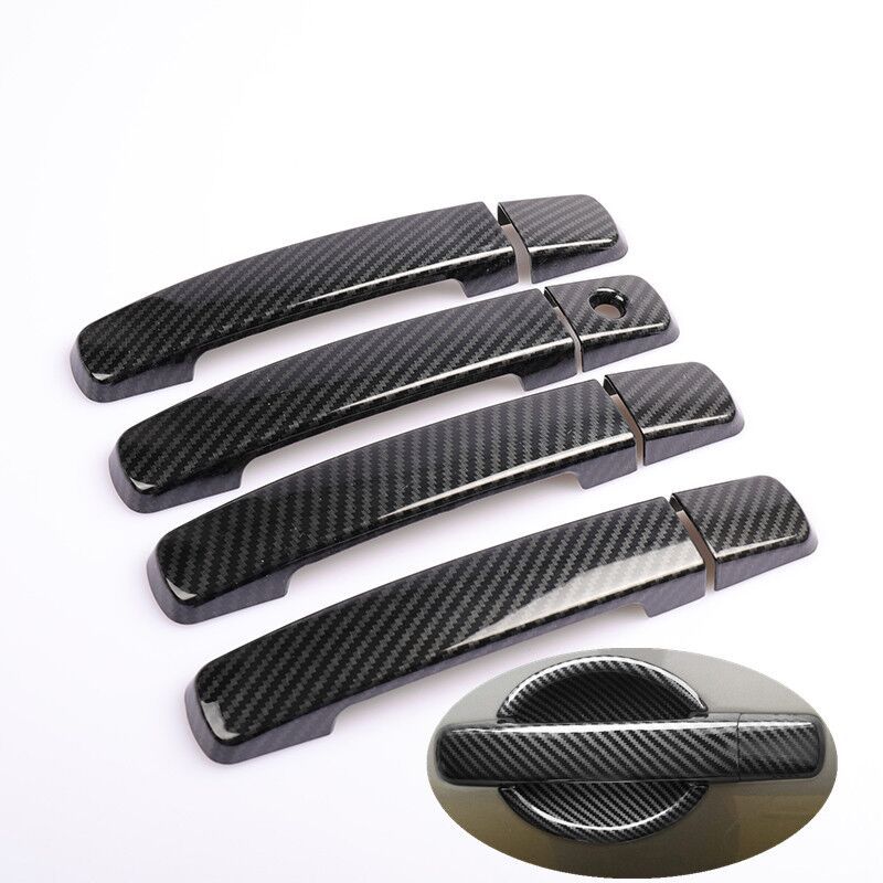 Car Decoration Door Bowl Handle Cover For Nissan Sentra B16 2007-2011 Cars Accessories Exterior Styling Carbon Fiber Chrome