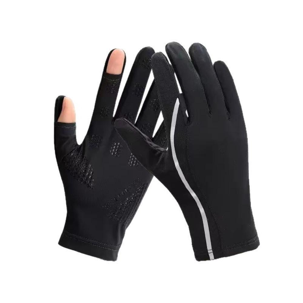 Touch Screen Ice Silk Gloves Anti-UV Driving Mittens New Riding Driving Gloves  Surf