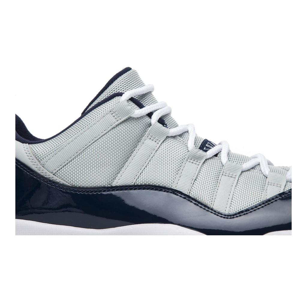 Air Jordan 11 Retro Low 'Georgetown' (Unisex) Grey Mist / White-Midnight Navy Vintage Basketball Shoes 528895 007