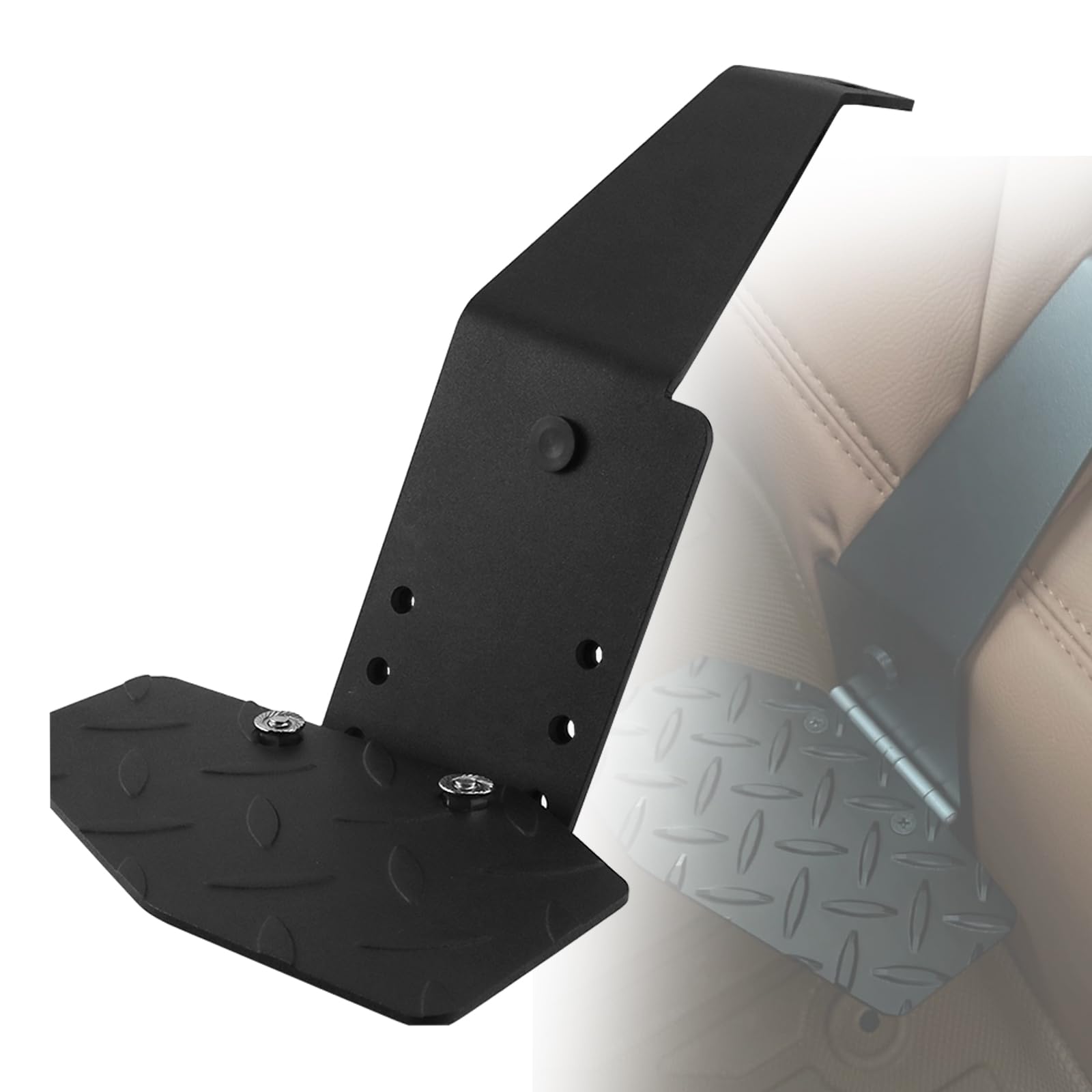 

Jeyaic Nissan NV350 Caravan Grand Premium Seat Folding Footrest Legroom Support GX/DX Driver s чёрный