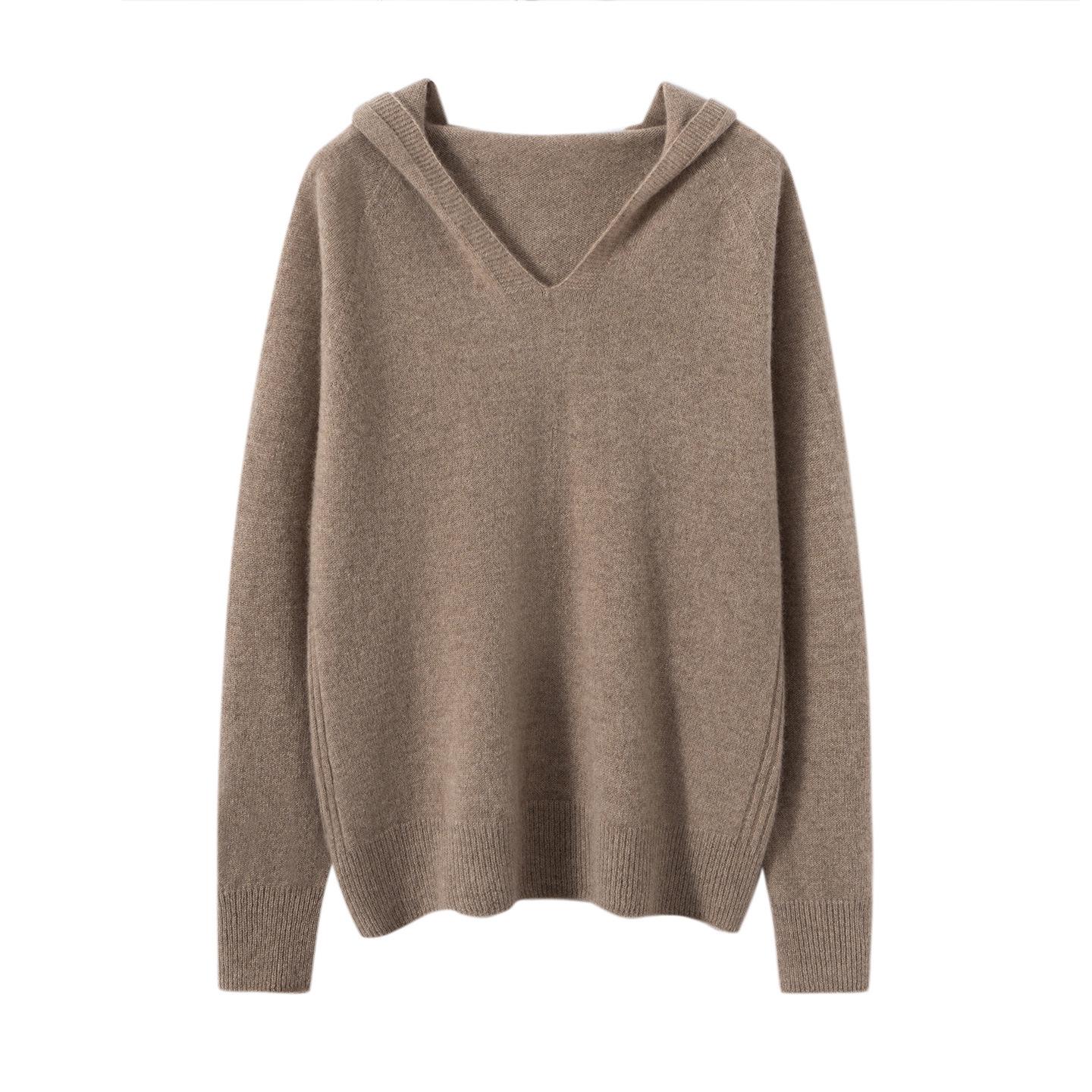 2024 Women`s V-Neck 100% Cashmere Loose