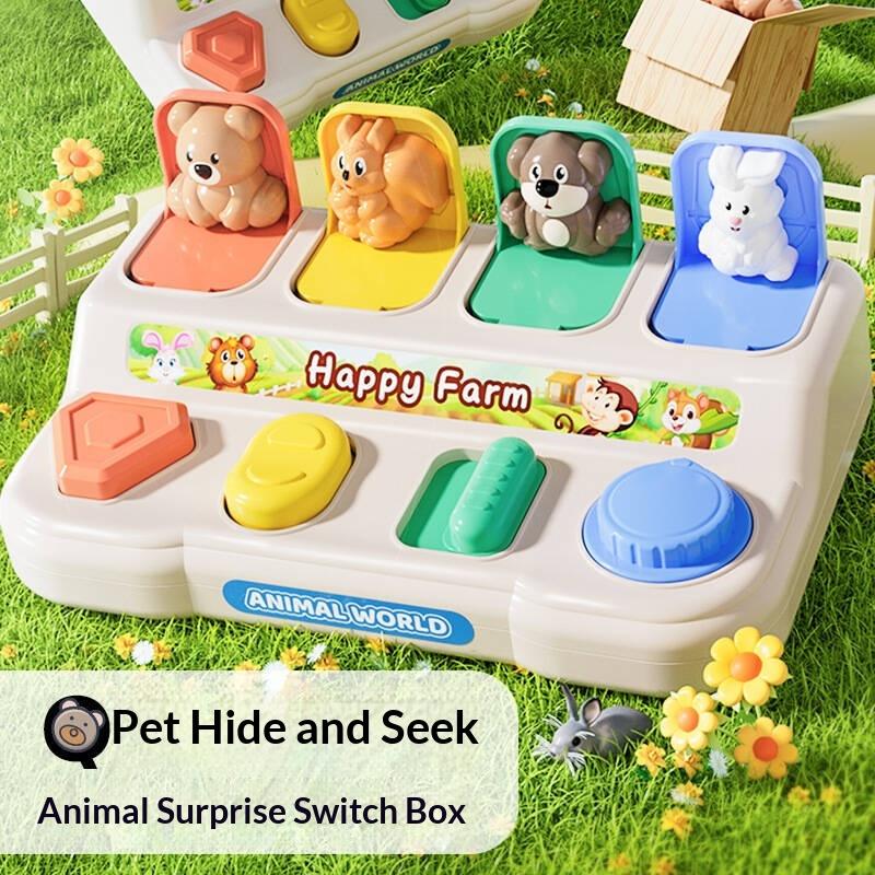 Toddler Interactive Up Animal Toys Early Childhood Education Cause And Effect Development Toys Education Finger Dexterity Toy