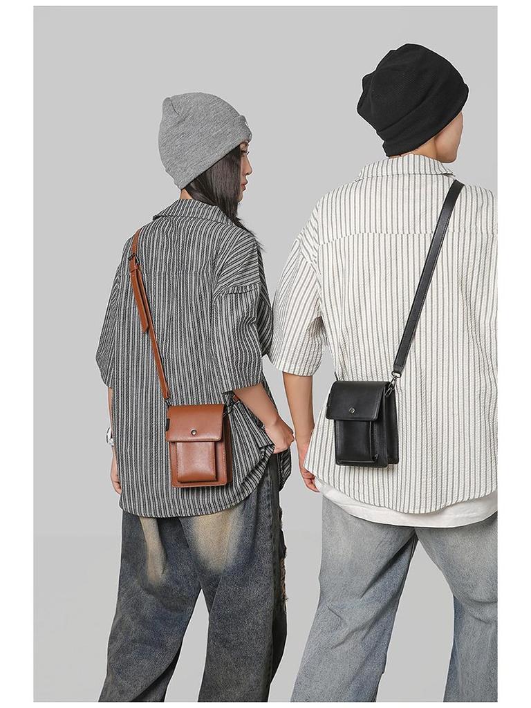 Stilvolle Unisex Umhängetasche: Modische Umhängetasche für Telefon und das Nötigste