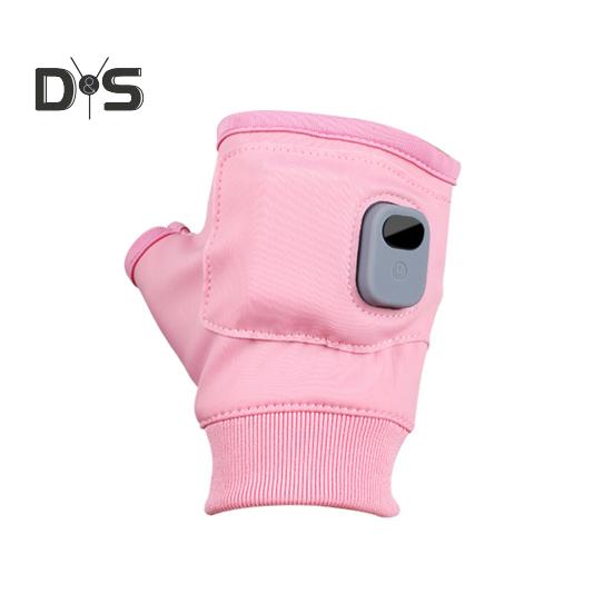 1 pár vyhřívaných rukavic bez prstů Rychlé zahřívání Trvalé teplo Nastavitelné dobíjecí elektrické vyhřívané jezdecké rukavice v plné barvě