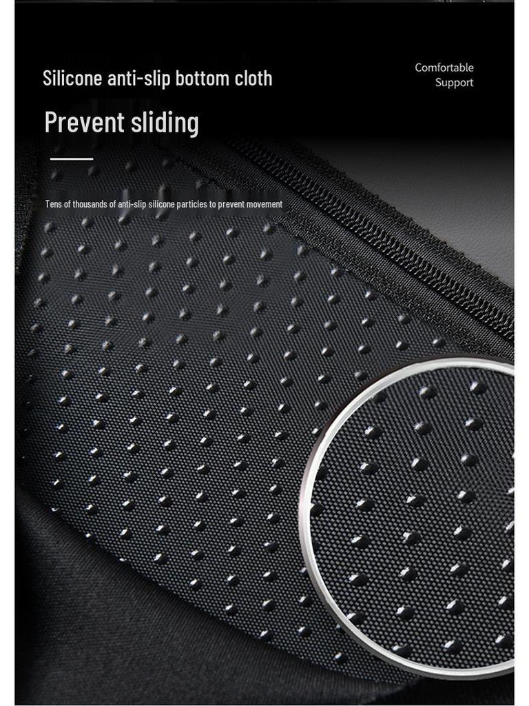 Memory Foam Armrest Pad - Heightening Elbow Support with Embossed Design and Pockets