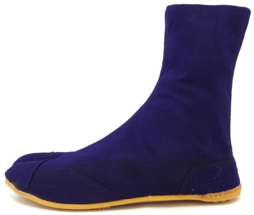 Rikio Sewn Navy T7 Tabi, Taro, 7-Sheet Kohaze, Blue, 25.5cm,