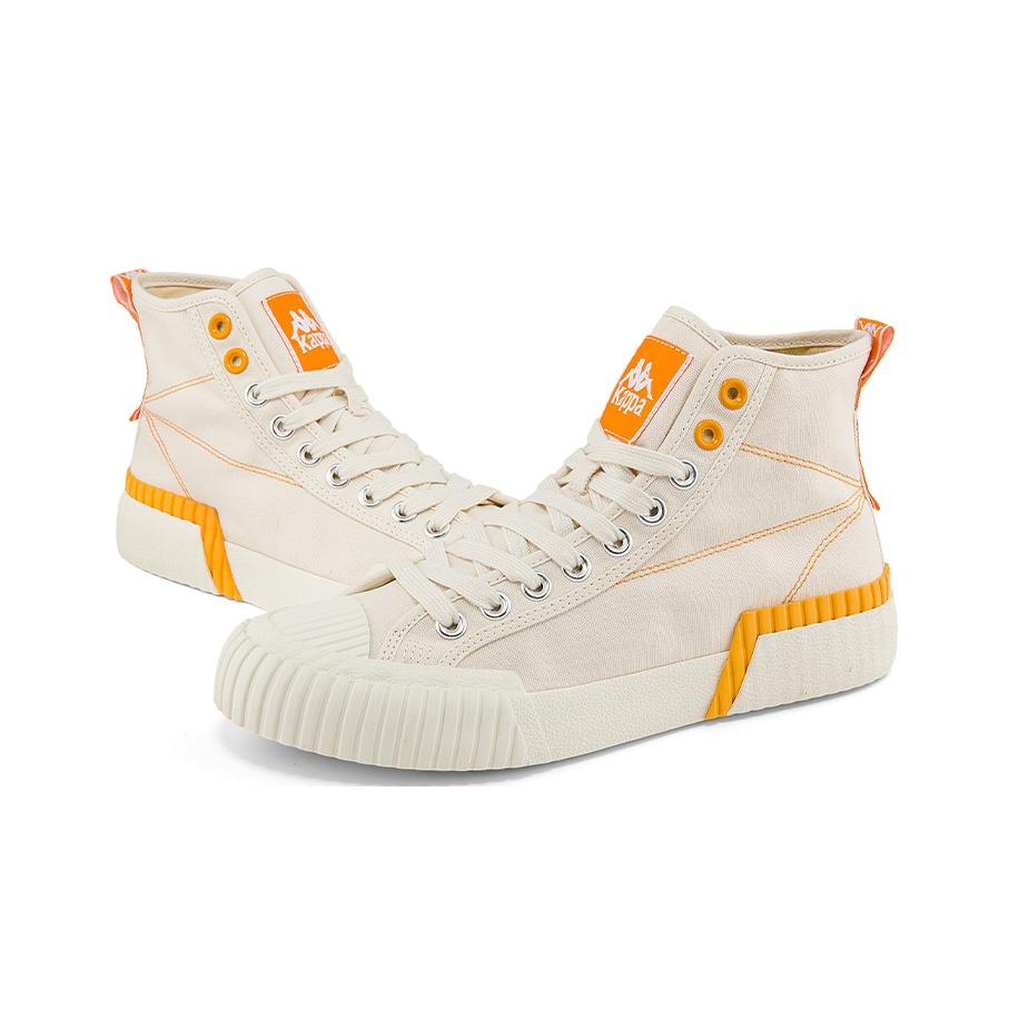 Kappa Casual Deconstructed Breathable High-Top Canvas Shoes Unisex sneakers Egrets-White K0BY5VS03D-024