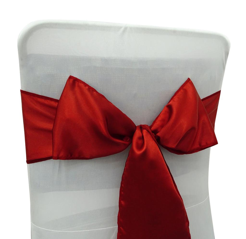 Darling Souvenir Pack Of 75 Satin Chair Sashes Bow Sash For Wedding & Events Supplies Party Decoration Chair Cover Sash - Colors